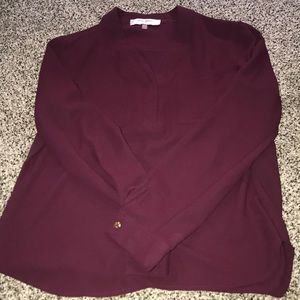 Jones Studio Maroon dress shirt